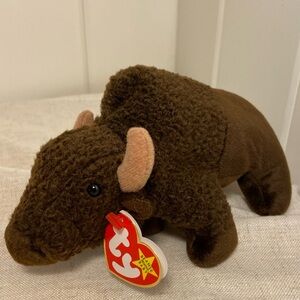 Ty Beanie Baby‎ Roam the Buffalo plush vintage 90s toy stuffed animal